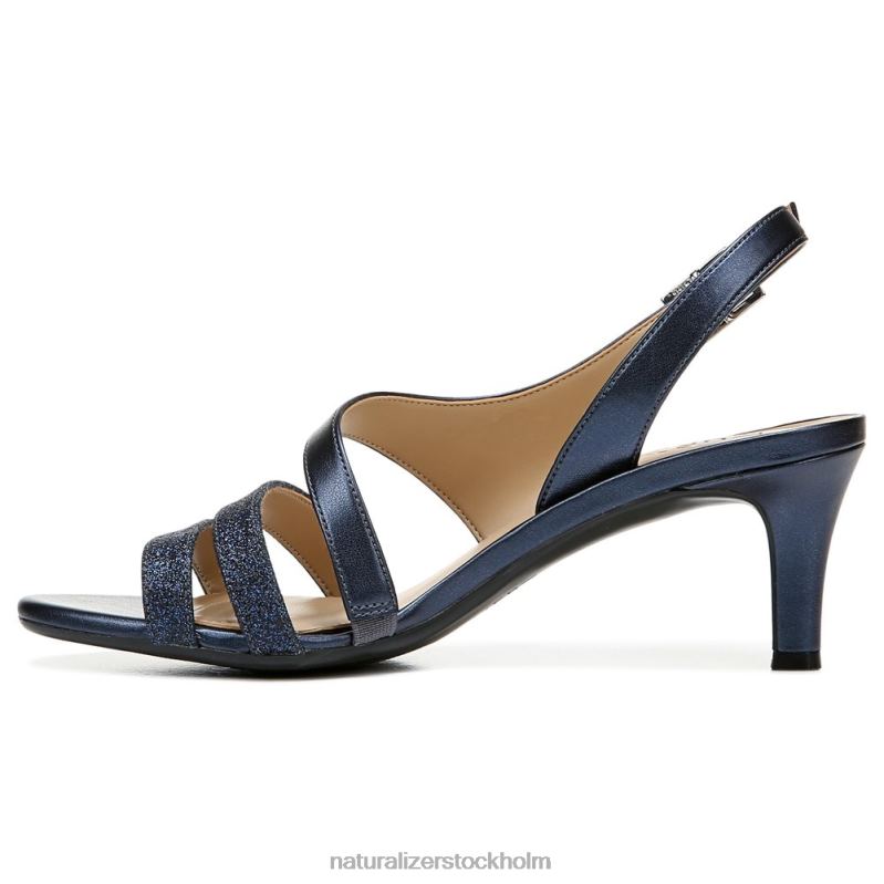 taimi klänning sandal inky marinblå metallic syntet 444DB507 sandaler | Naturalizer kvinnor