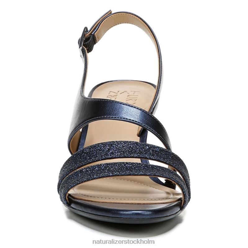 taimi klänning sandal inky marinblå metallic syntet 444DB507 sandaler | Naturalizer kvinnor