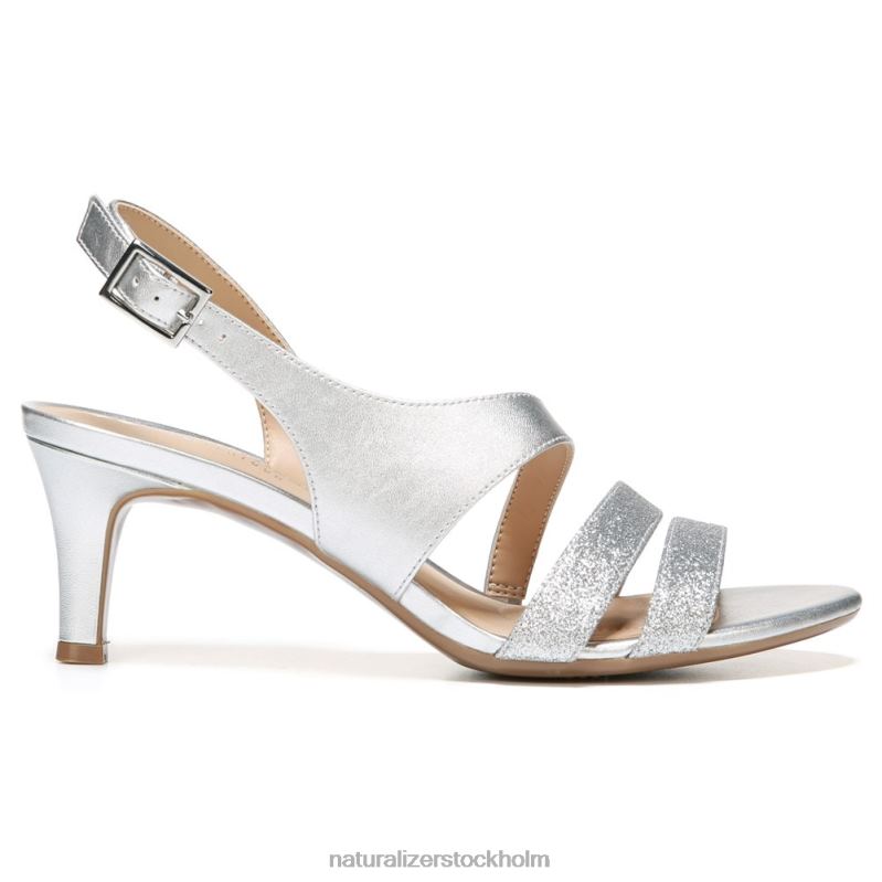 taimi klänning sandal silver/glitter syntet 444DB503 sandaler | Naturalizer kvinnor