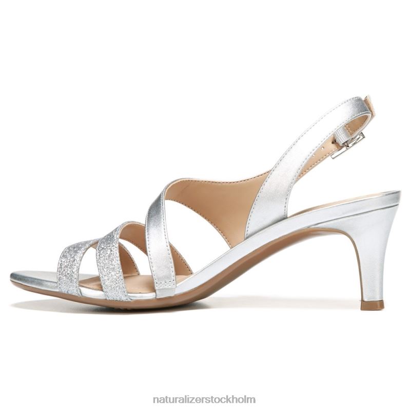 taimi klänning sandal silver/glitter syntet 444DB503 sandaler | Naturalizer kvinnor
