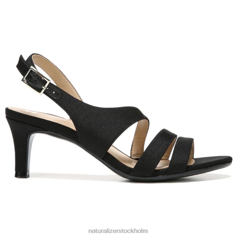 taimi klänning sandal svart tyg 444DB504 sandaler | Naturalizer kvinnor