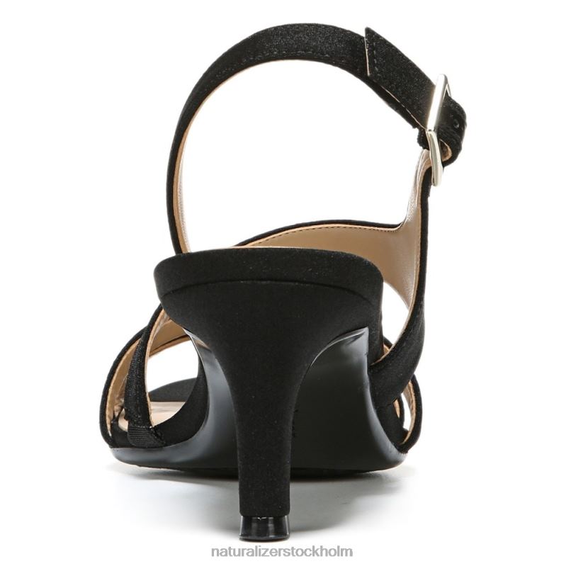 taimi klänning sandal svart tyg 444DB504 sandaler | Naturalizer kvinnor