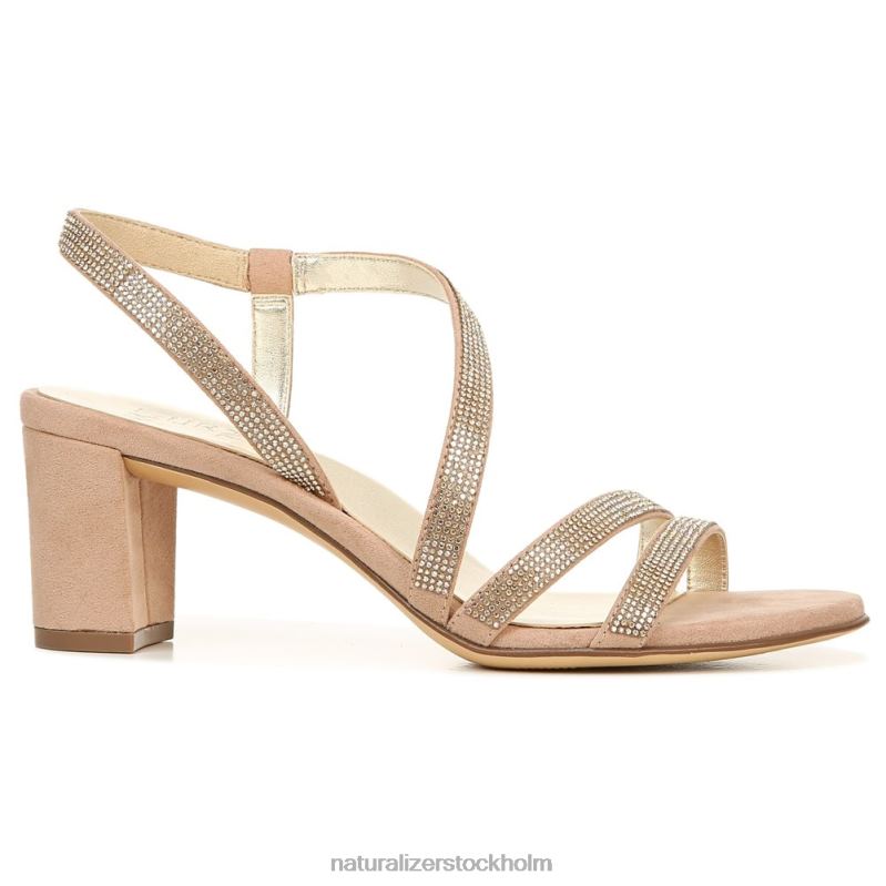 vanessa klänning sandal creme brulee tyg 444DB23 sandaler | Naturalizer kvinnor