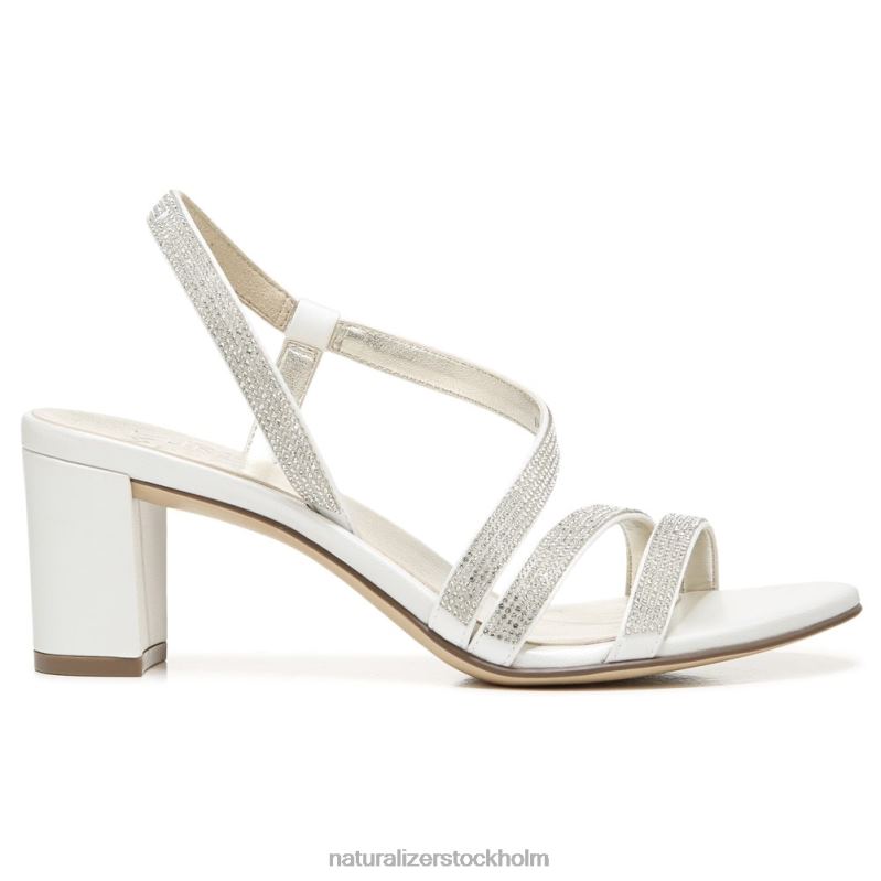 vanessa klänning sandal vitt satintyg 444DB27 sandaler | Naturalizer kvinnor