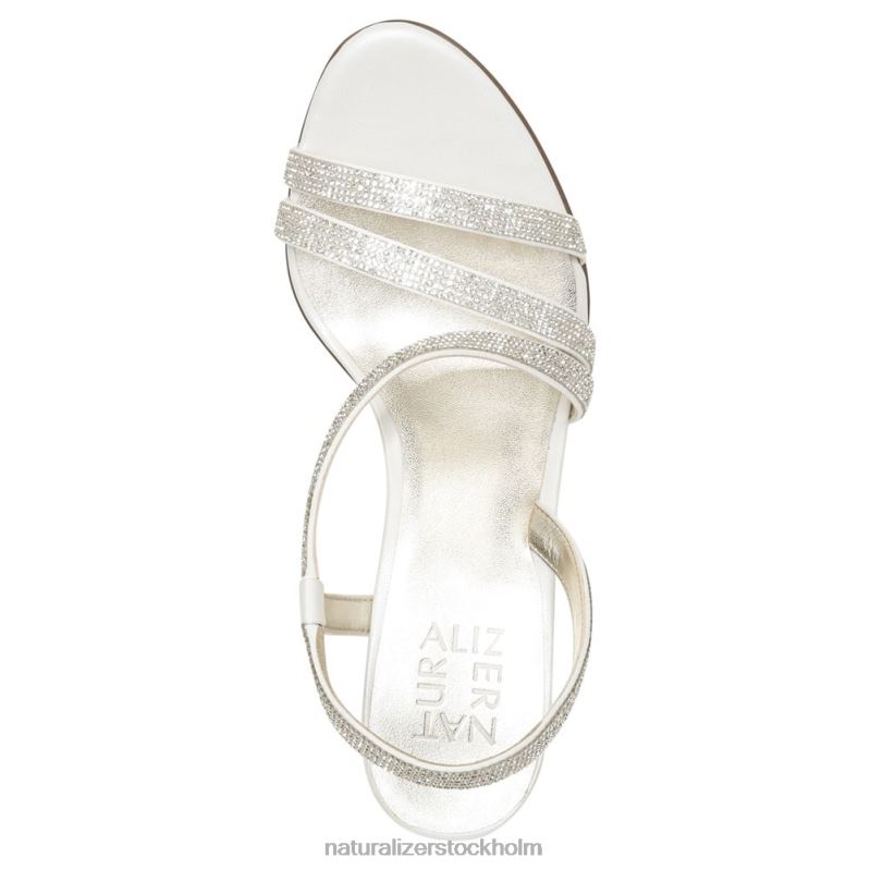vanessa klänning sandal vitt satintyg 444DB27 sandaler | Naturalizer kvinnor