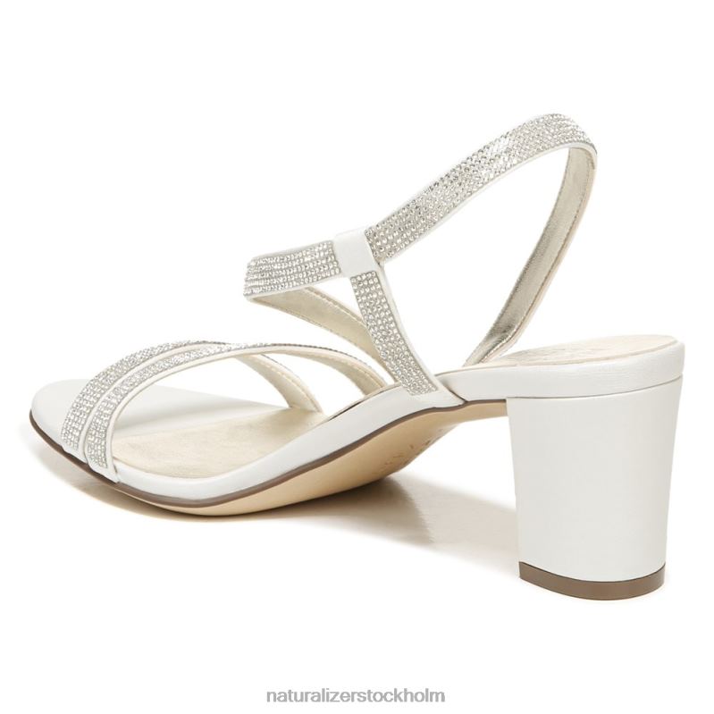 vanessa klänning sandal vitt satintyg 444DB27 sandaler | Naturalizer kvinnor