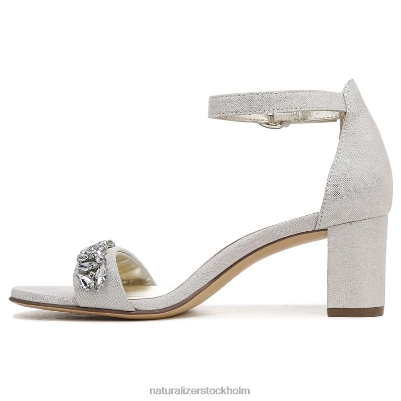 vera 2 klänning sandal silver läder 444DB609 sandaler | Naturalizer kvinnor