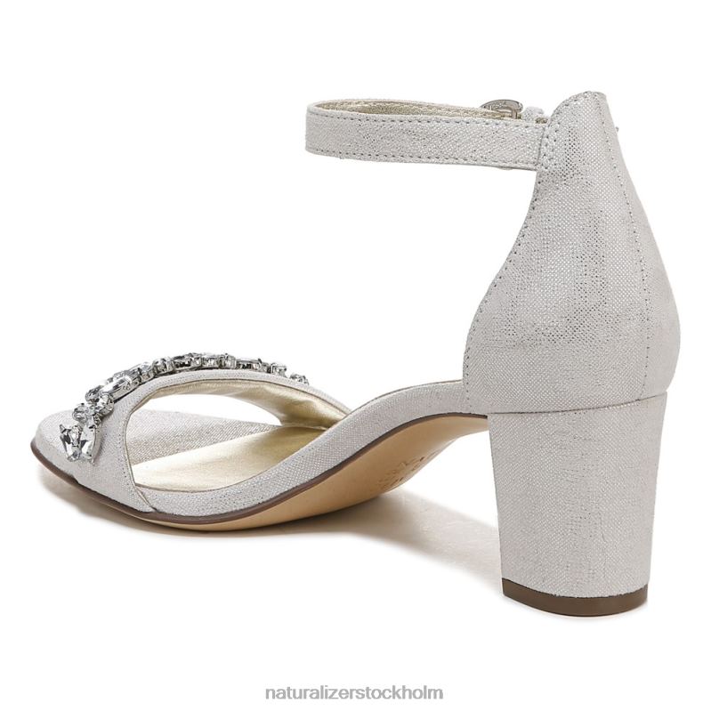 vera 2 klänning sandal silver läder 444DB609 sandaler | Naturalizer kvinnor