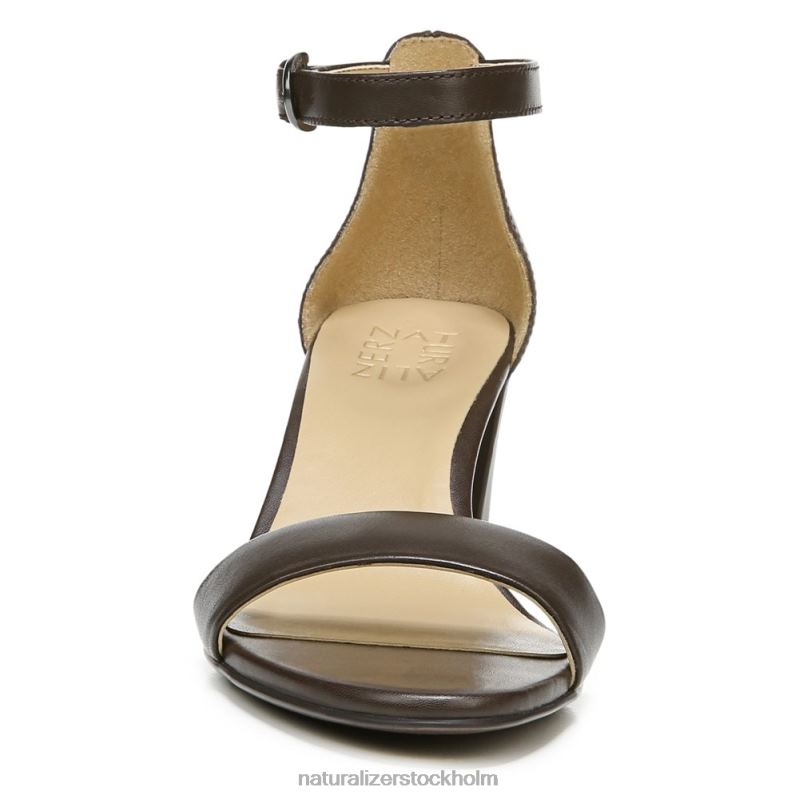 vera klänning sandal espresso läder 444DB5 sandaler | Naturalizer kvinnor