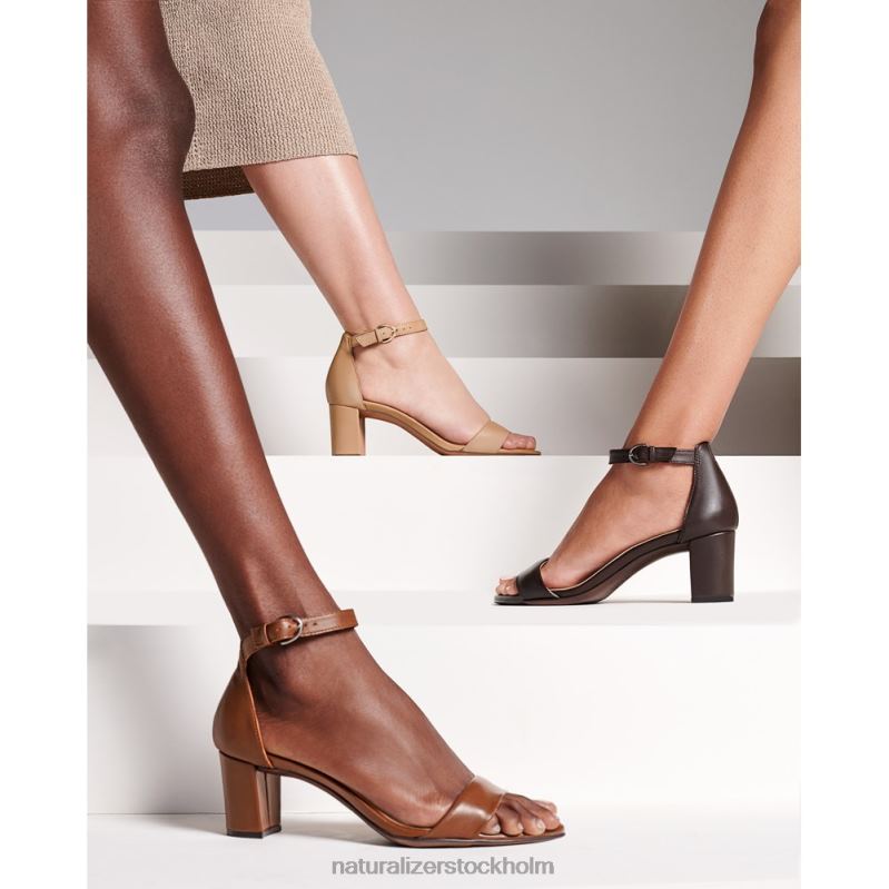 vera klänning sandal espresso läder 444DB5 sandaler | Naturalizer kvinnor