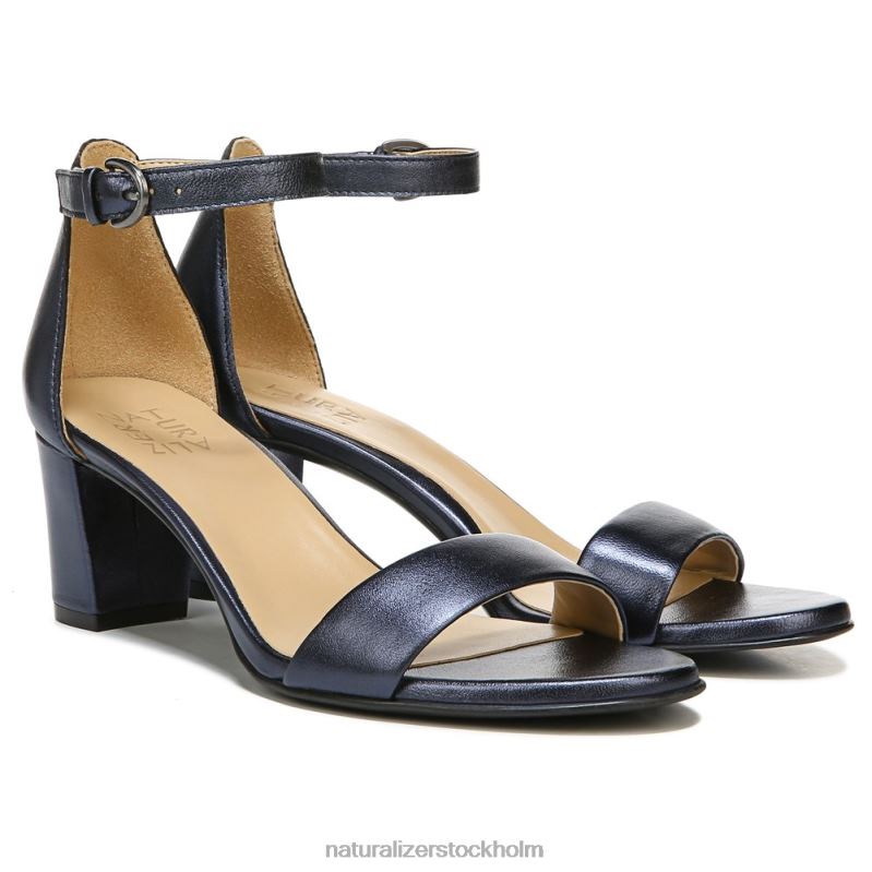 franskt marinblått läder