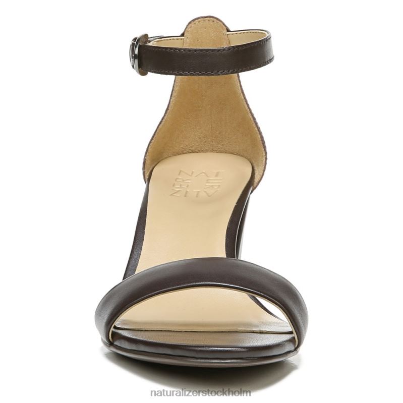 vera klänning sandal mahogny läder 444DB4 sandaler | Naturalizer kvinnor