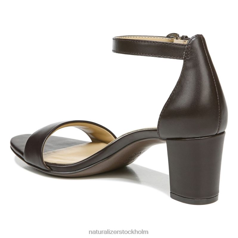 vera klänning sandal mahogny läder 444DB4 sandaler | Naturalizer kvinnor