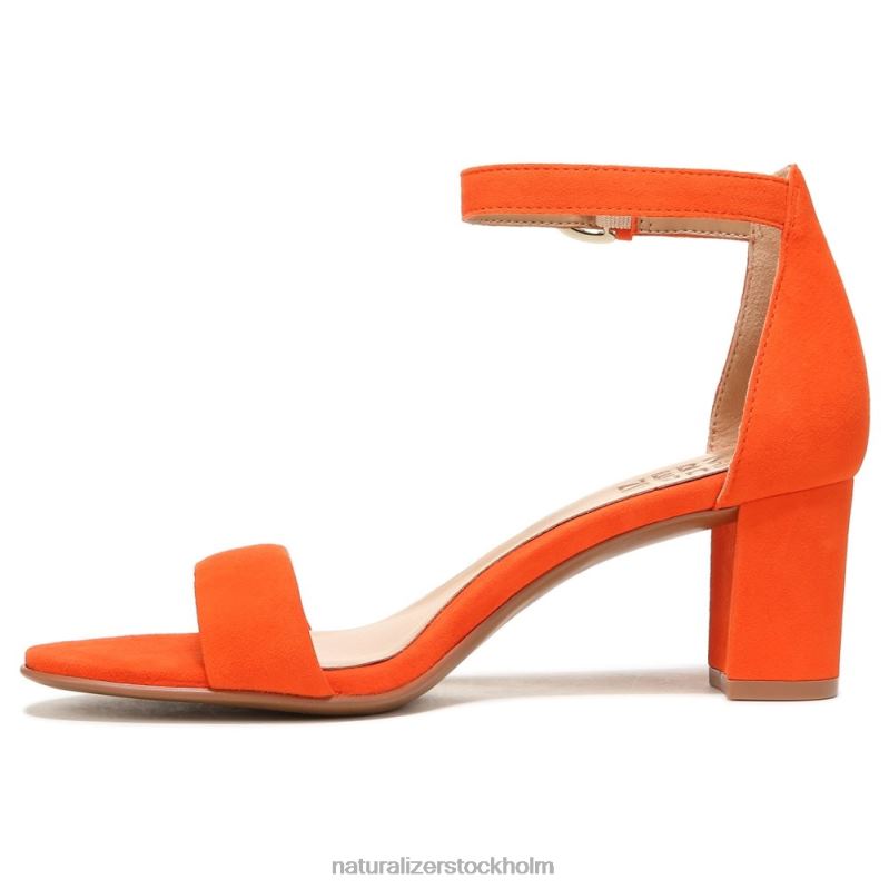 vera klänning sandal orange mocka 444DB18 sandaler | Naturalizer kvinnor
