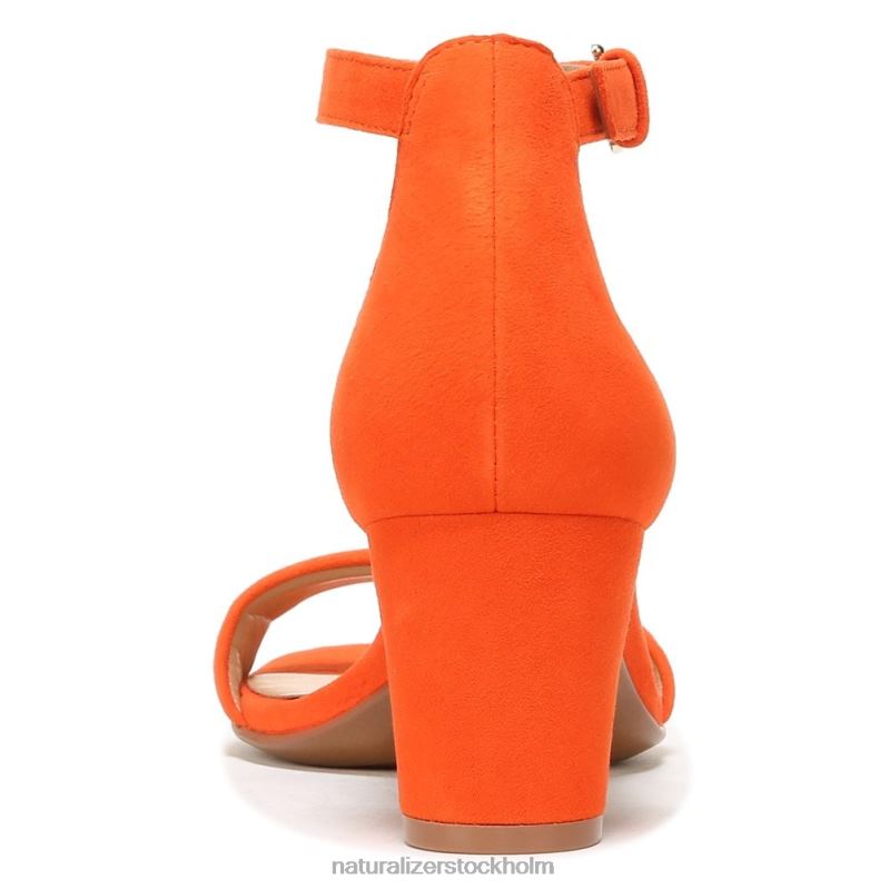 vera klänning sandal orange mocka 444DB18 sandaler | Naturalizer kvinnor