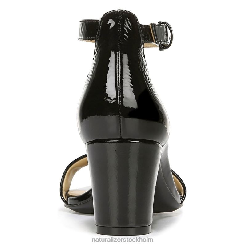 vera klänning sandal svart lack 444DB10 sandaler | Naturalizer kvinnor
