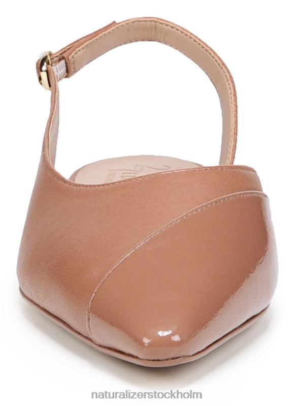 27 redigera makenna platt hasselnötsbrunt läder 444DB384 lägenheter | Naturalizer kvinnor