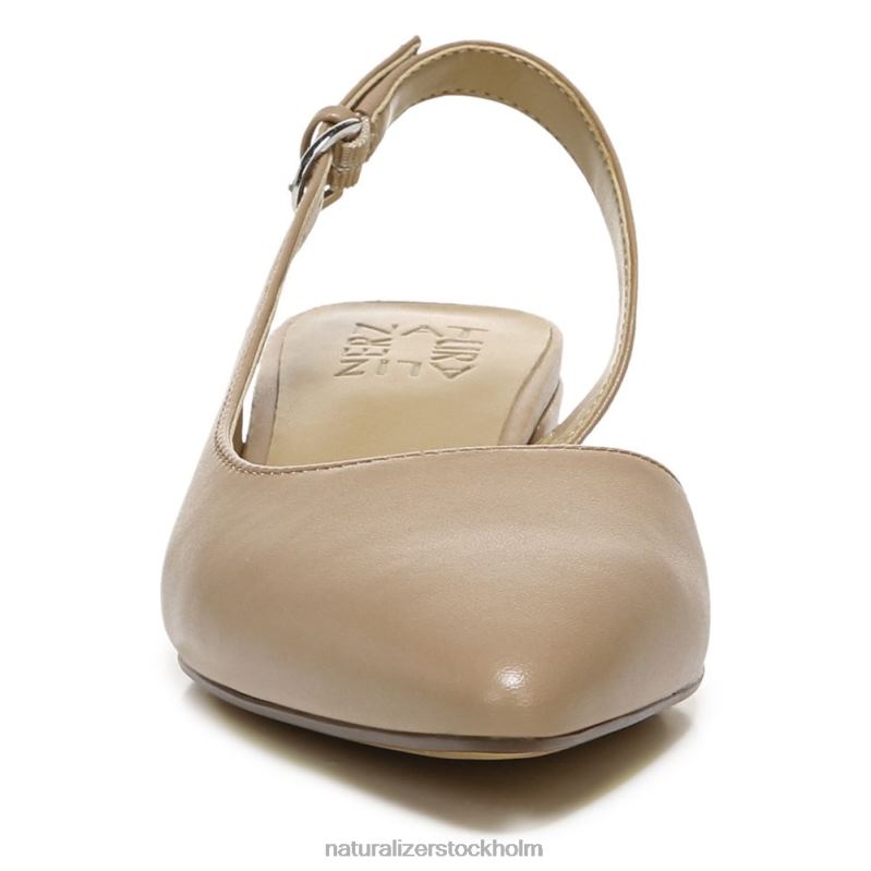 banker spetsiga tå platt creme brulee läder 444DB81 lägenheter | Naturalizer kvinnor