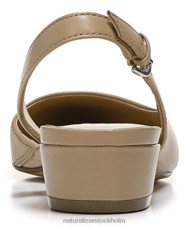 banker spetsiga tå platt creme brulee läder 444DB81 lägenheter | Naturalizer kvinnor