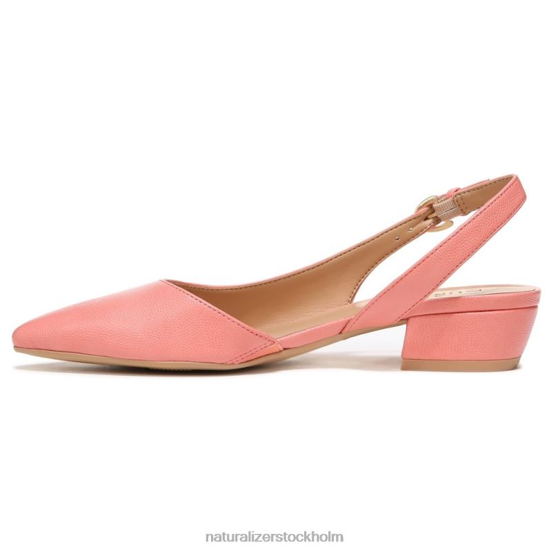 banker spetsiga tå platt korall persika läder 444DB90 lägenheter | Naturalizer kvinnor