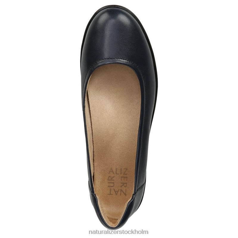 flexibel platt marinblått läder 444DB570 lägenheter | Naturalizer kvinnor