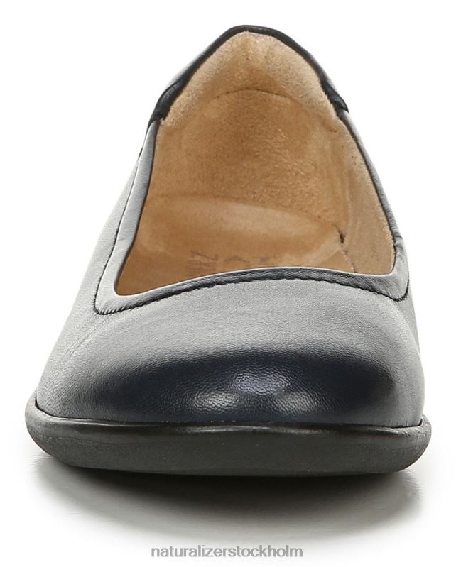 flexibel platt marinblått läder 444DB570 lägenheter | Naturalizer kvinnor