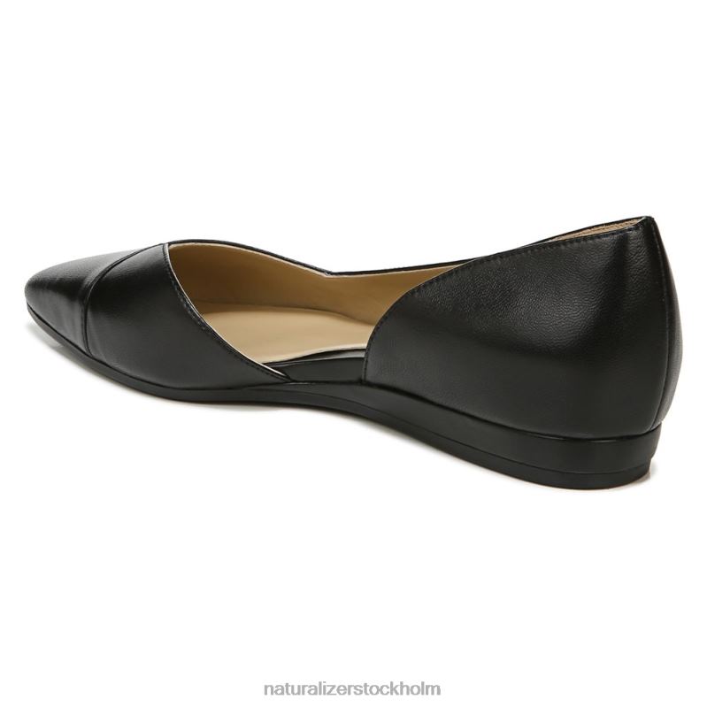 kristin platt svart läder 444DB266 lägenheter | Naturalizer kvinnor