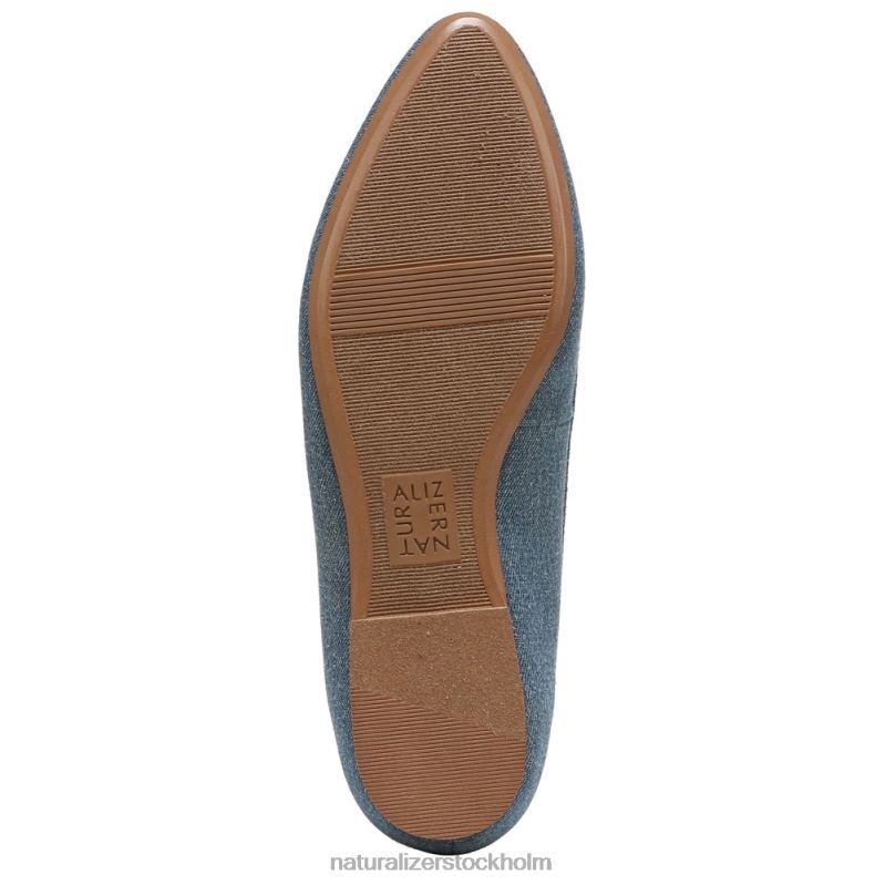 leala platt blått demintyg 444DB326 lägenheter | Naturalizer kvinnor