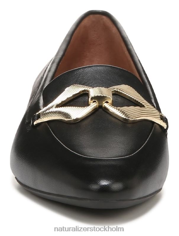 leala platt svart läder 444DB325 lägenheter | Naturalizer kvinnor