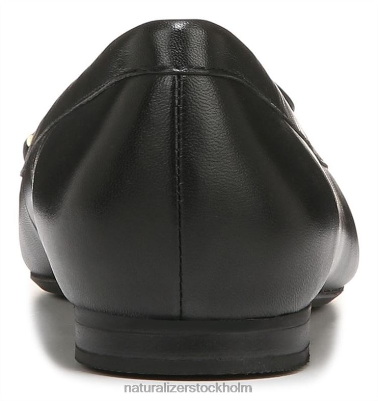 leala platt svart läder 444DB325 lägenheter | Naturalizer kvinnor