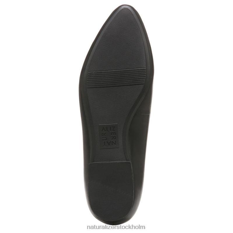 leala platt svart läder 444DB325 lägenheter | Naturalizer kvinnor