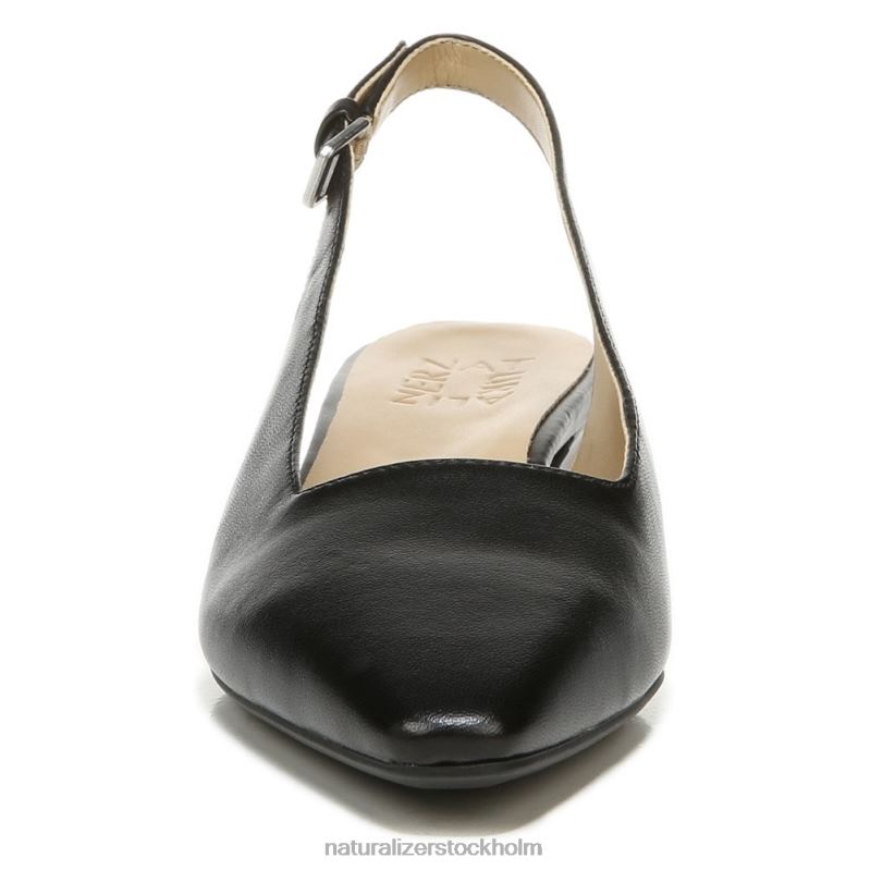 lesley klänning platt svart läder 444DB588 lägenheter | Naturalizer kvinnor