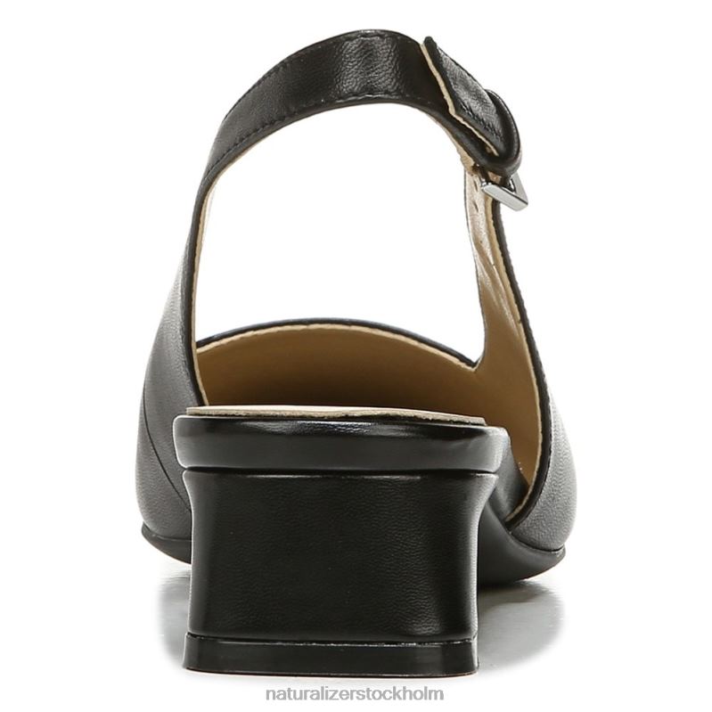 lesley klänning platt svart läder 444DB588 lägenheter | Naturalizer kvinnor