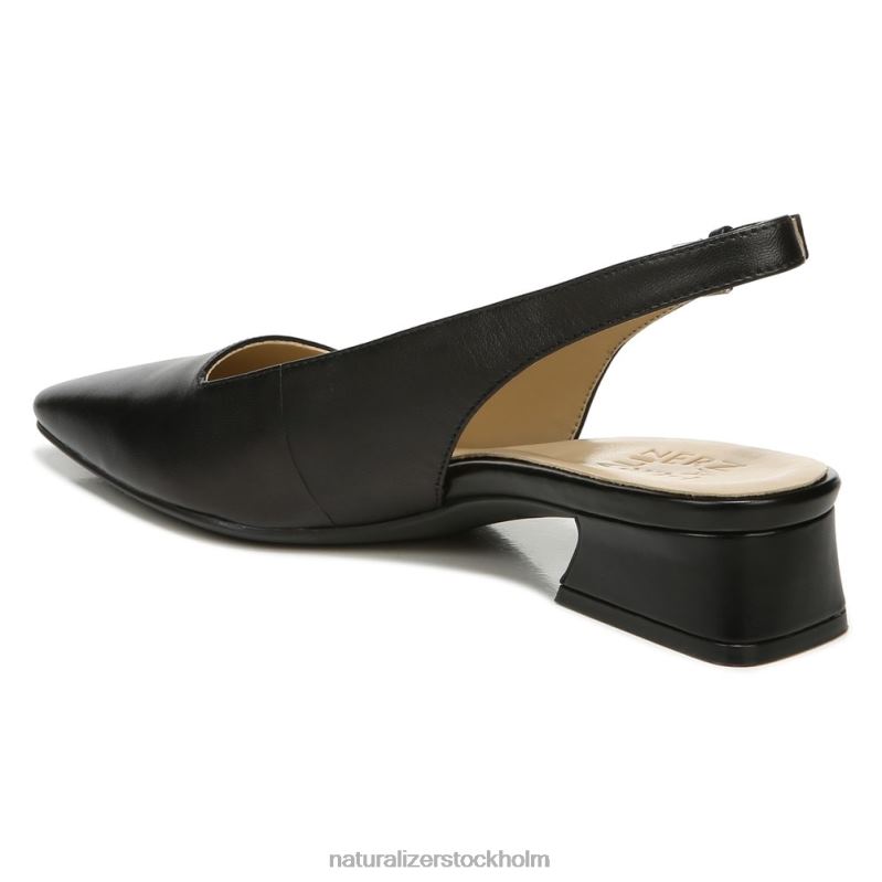 lesley klänning platt svart läder 444DB588 lägenheter | Naturalizer kvinnor