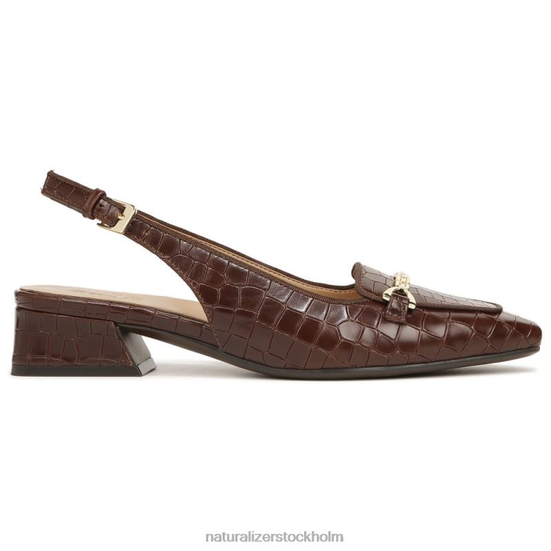 lindsey slingback platt bruno brunt läder 444DB58 lägenheter | Naturalizer kvinnor