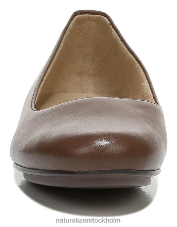 maxwell balett platt kakao läder 444DB178 lägenheter | Naturalizer kvinnor