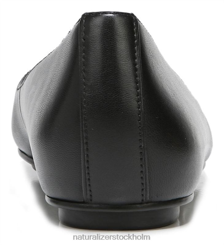 maxwell balett platt svart läder 444DB184 lägenheter | Naturalizer kvinnor