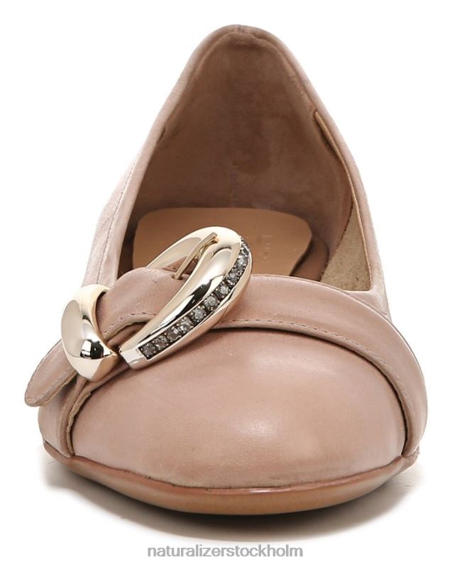 polly platt taupe läder 444DB531 lägenheter | Naturalizer kvinnor