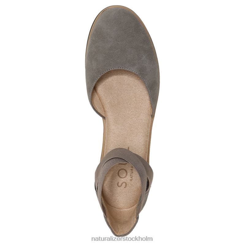 soul intro platt grå syntetisk nubuck 444DB330 lägenheter | Naturalizer kvinnor