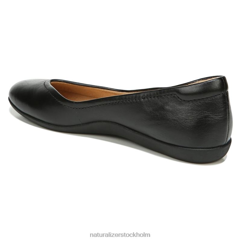 vivienne platt svart läder 444DB498 lägenheter | Naturalizer kvinnor