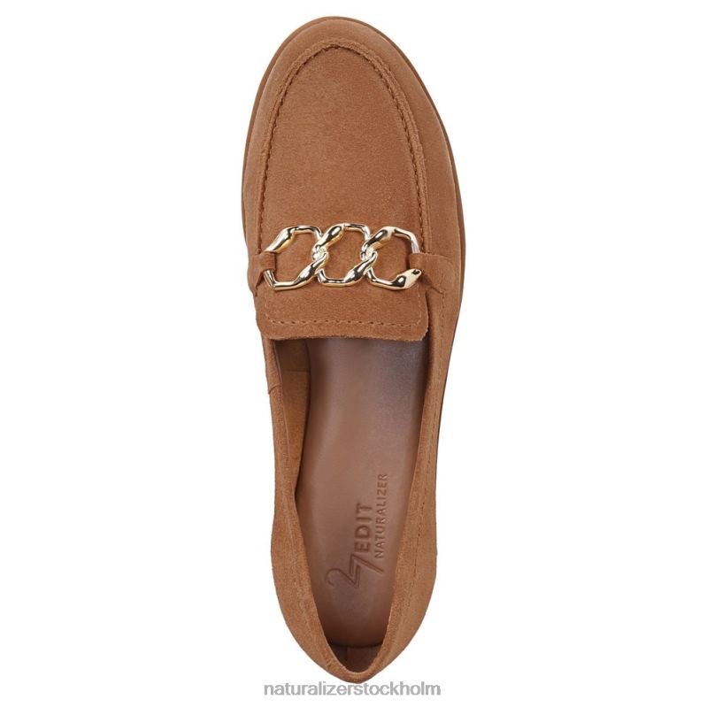 27 redigera sevyn loafer gyllene karamellmocka 444DB199 loafers | Naturalizer kvinnor