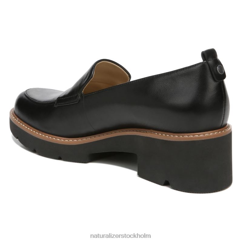 darry lug sole loafer svart läder 444DB164 loafers | Naturalizer kvinnor