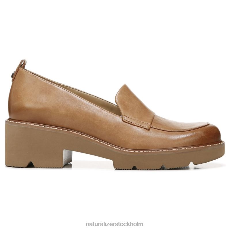 darry lug sole loafer toffee läder 444DB165 loafers | Naturalizer kvinnor