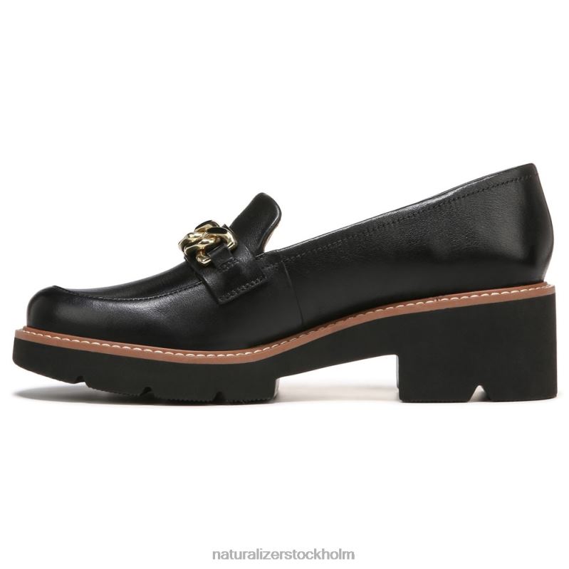 desi loafer svart läder 444DB152 loafers | Naturalizer kvinnor