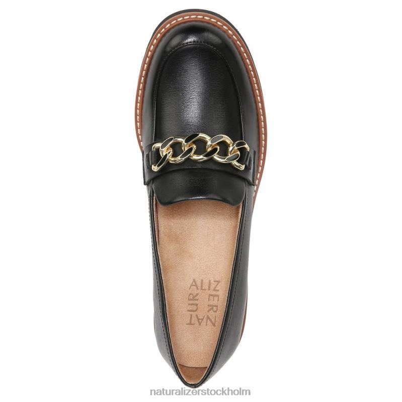 desi loafer svart läder 444DB152 loafers | Naturalizer kvinnor