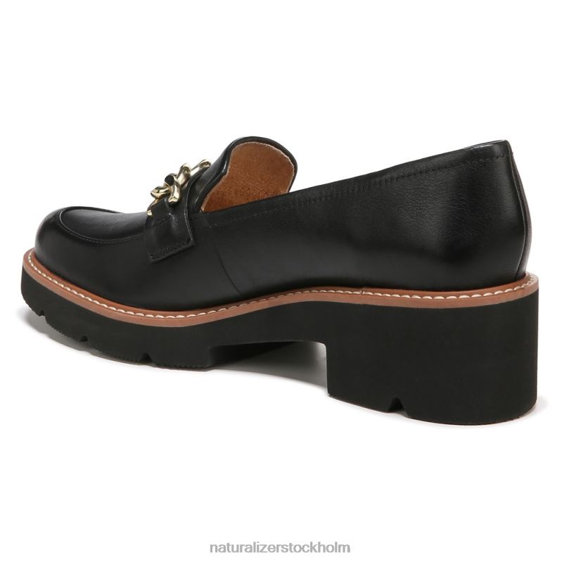 desi loafer svart läder 444DB152 loafers | Naturalizer kvinnor