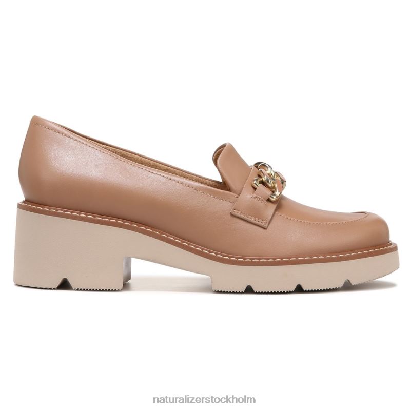 desi loafer taupe läder 444DB154 loafers | Naturalizer kvinnor