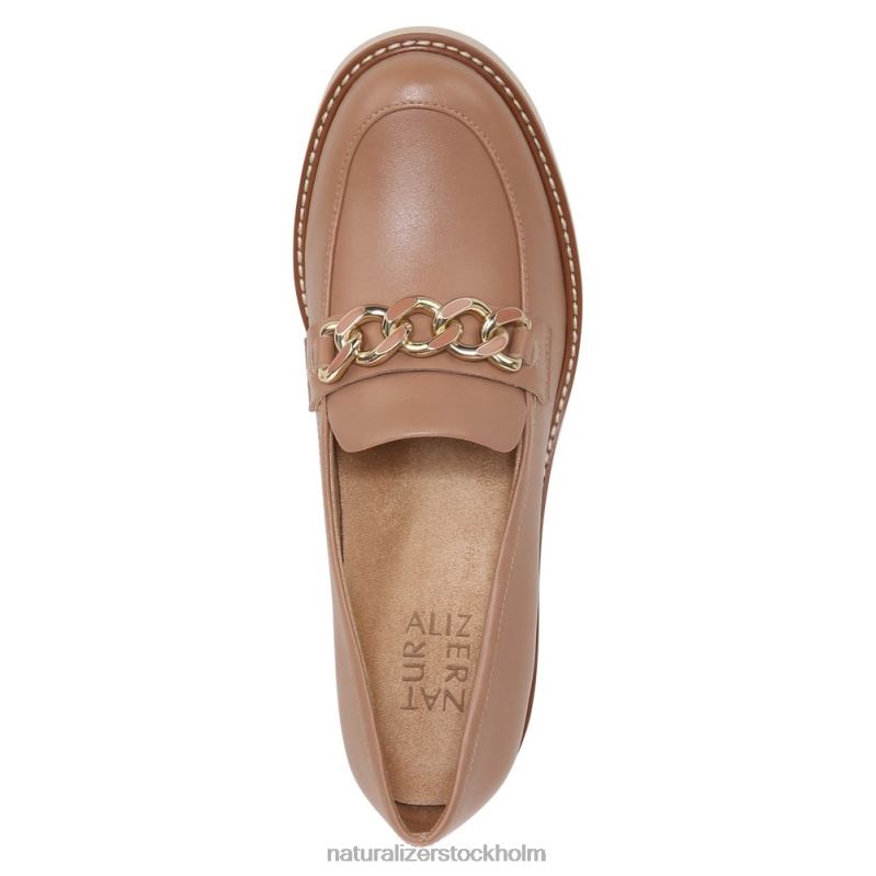 desi loafer taupe läder 444DB154 loafers | Naturalizer kvinnor