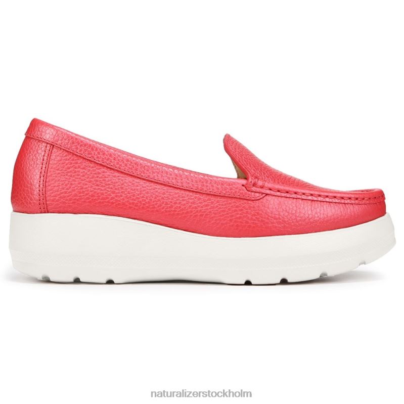 luanna loafer rött läder 444DB41 loafers | Naturalizer kvinnor