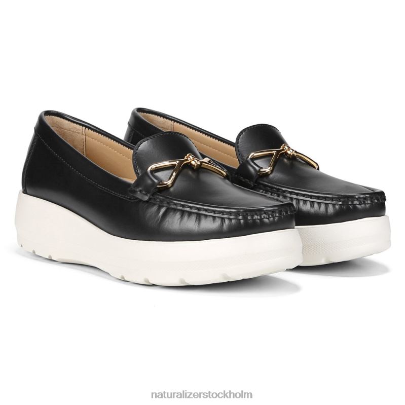 luanna loafer svart läder 444DB37 loafers | Naturalizer kvinnor